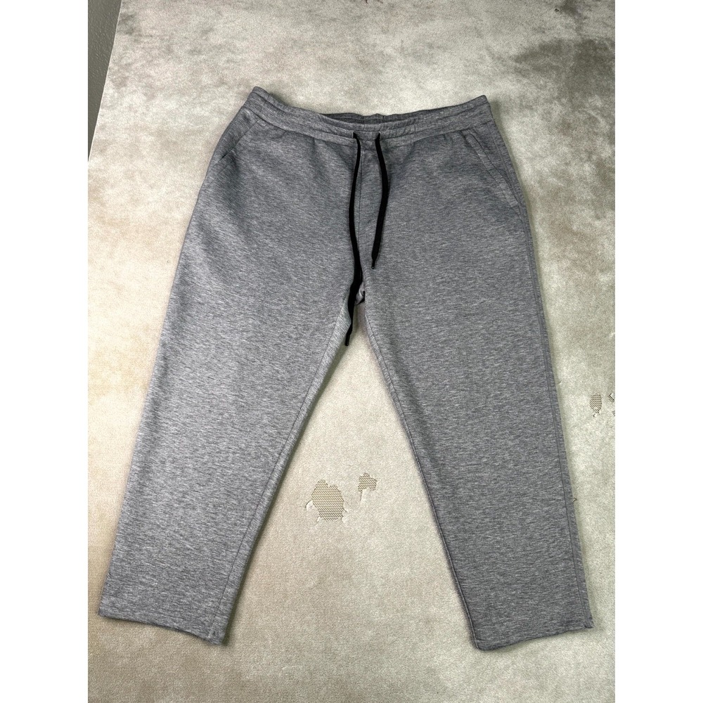 32 Degrees Sweatpants Mens 2XL Heather Gray High Rise Elastic Waist Drawstring